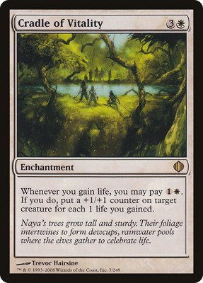 Cradle of Vitality #7 (HP) Shards of Alara ALA Magic MTG
