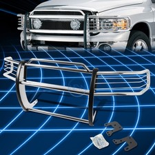 For 94-02 Dodge Ram 1500-3500 Chrome Bumper Grill Protector Grille Brush Guard