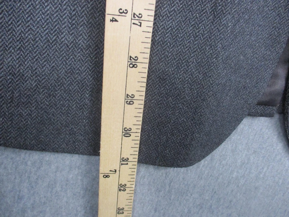 Abrigo deportivo Brooks Brothers Blazer para hombre 44S gris 346 espiga corderos lana Foto 3 de 4