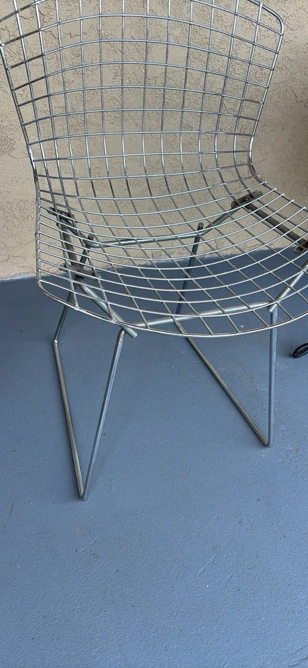 Knoll Bertoia Wire Side Chair – Mid Century Modern Design – Authentic Vintage - Image 3 of 4