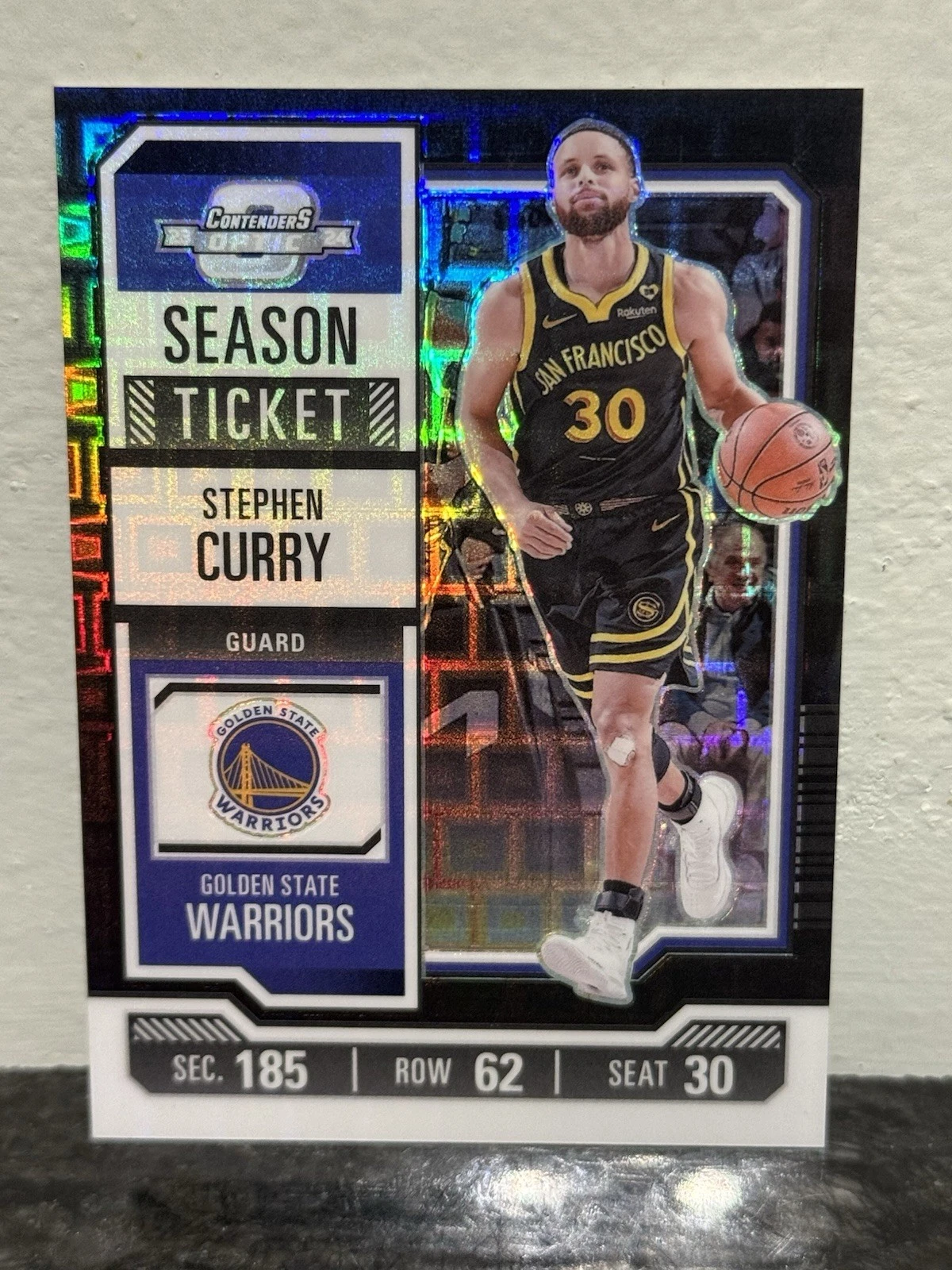 2023-24 Panini Contenders Optic Stephen Curry #37 Black Pandora Case Hit SSP