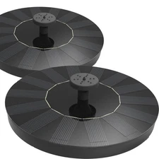 Solar Fountain, Solar Powered Bird Bath Fountain with 4 Nozzles 1.4W Solar Pa...