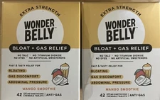 2-Wonder Belly Bloat+Gas Relief Mango Smoothie 42 Chewable Tablets