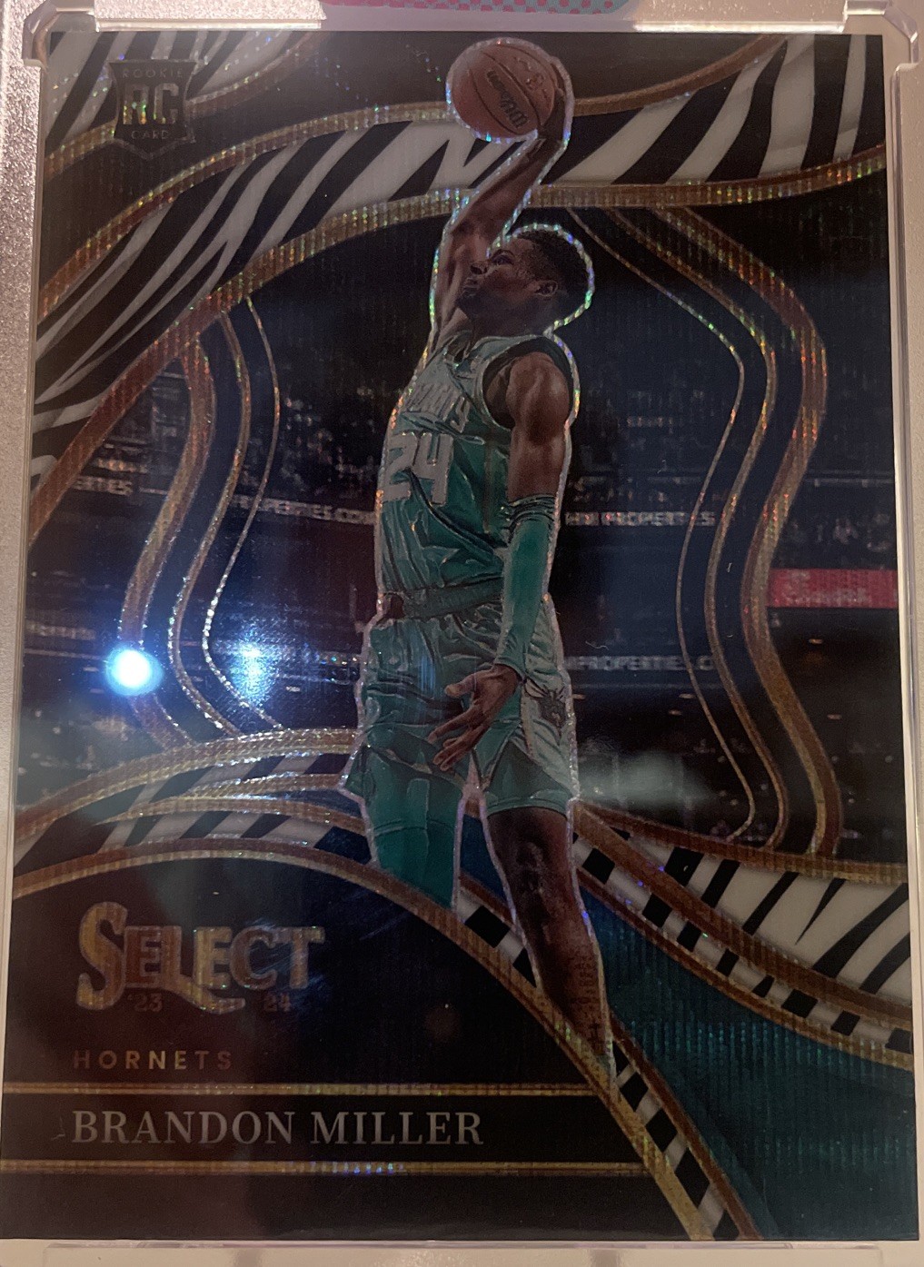 2023-24 Panini Select - Courtside Brandon Miller #286 Zebra Prizm (RC)