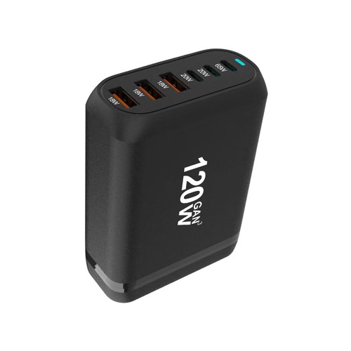 120W GaN USB-C/A 6Ports PD PPS QC Desktop Fast Charger Adapter Hub Phone Laptop - Picture 6 of 7