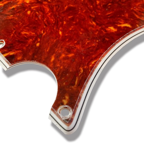 New Celluloid 4 Ply WIDE BEVEL Tortoise Telecaster Pickguard w/ Mini Humbucker - Picture 2 of 5