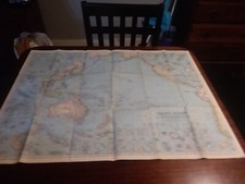 1952 December Map of Pacific Ocean National Geographic
