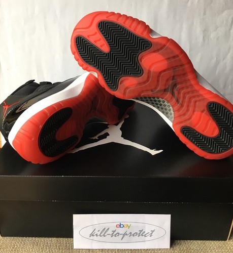 NIKE JORDAN 11 BRED Negro ROJO 6 7 8 9 10 11 12 13 + Recibo 378037-010 OG 2012 - Imagen 9 de 12