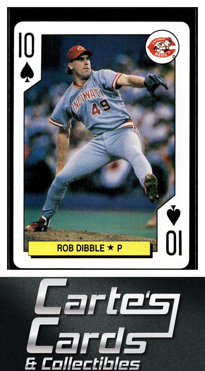 Rob Dibble 1991 U.S. Playing Card MLB All Stars #10S Cincinnati Reds