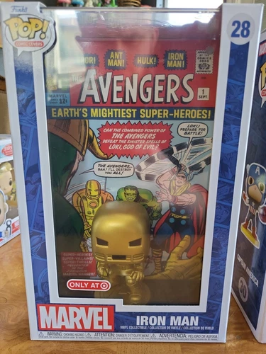 Funko Pop! Comic Book Cover with case: Marvel - Iron Man - Target (T)...
