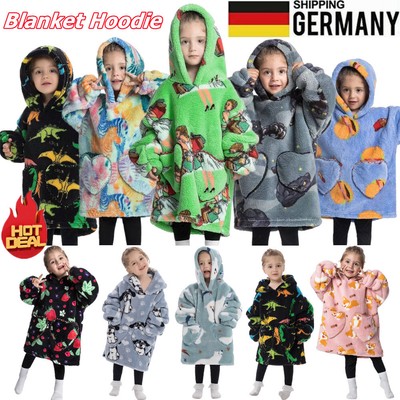 Übergroße Sherpa-Hoodie-Decke – Mit Kapuze Und Großer Tasche, Flanell & Sherpa, Geschenk Für Erwachsene