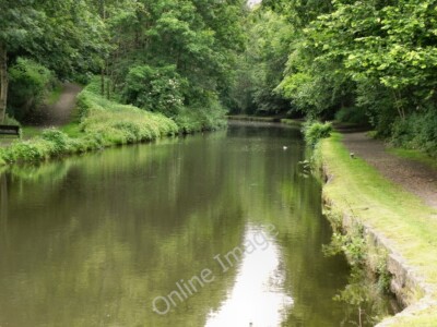 Foto 12x8 Huddersfield schmaler Kanal Mossley\/SD9701 Blick nach Norden von lo c2011