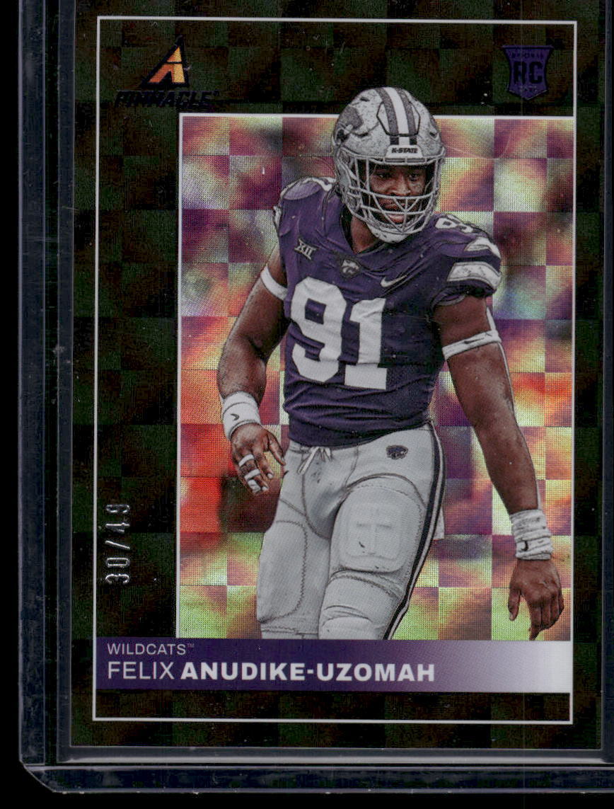 2023 Panini Chronicles Draft Picks #10 Felix Anudike-Uzomah Pinnacle Purple #/49