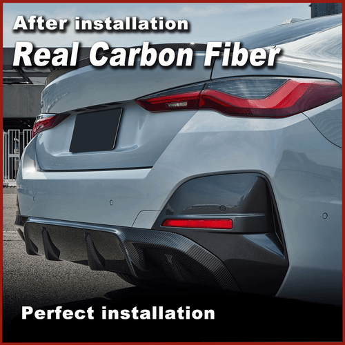Carbon Heckdiffusor Diffusor Heckschürze Spoiler Für BMW i4 G26 M50 M Sport 21UP - Picture 5 of 12
