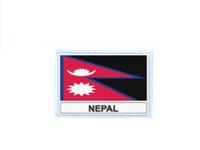 Patch Badge Printed Flag NEP Nepal