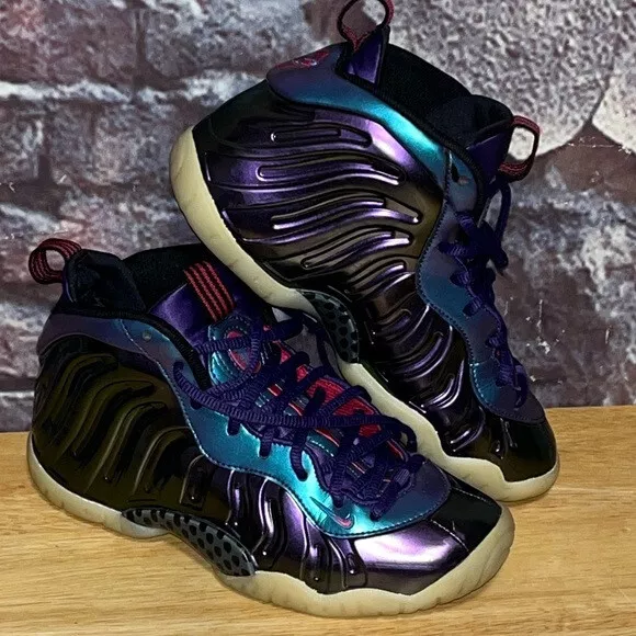Nike Little Posite One GS Foamposite Iridescent 644791 602 Size