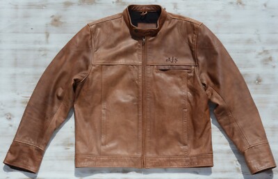 AJS  ANTIKLEDERJACKE MOTORRADJACKE  CAFERACER SCRAMBLER  RETRO GR. XXL