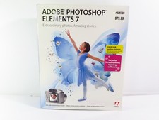 Vintage Photoshop Elements 7 Windows XP Vista PC w/ Serial , Complete in Box