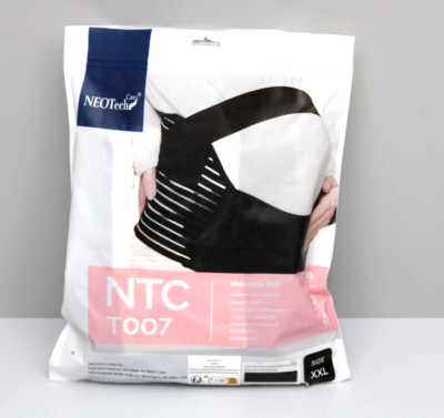 NEOtech Care - Bauchgurt für die Schwangerschaft XXL Schwarz Rücken & Bauch T007