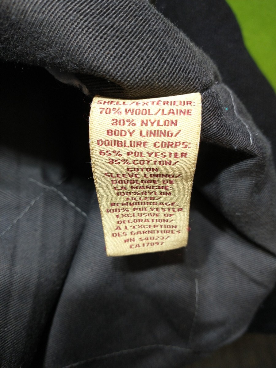 Old Navy Mens Sz XL Black Classic Wool Full Zip Bomber