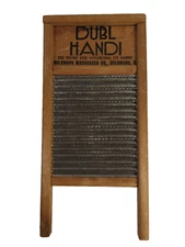 Vintage Dubl Handi Wash Board Nice Condition 18" x 8.5"