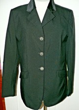 Loesdau Turnier Jacket, tiefschwarz, Gr. 176, Samtkragen