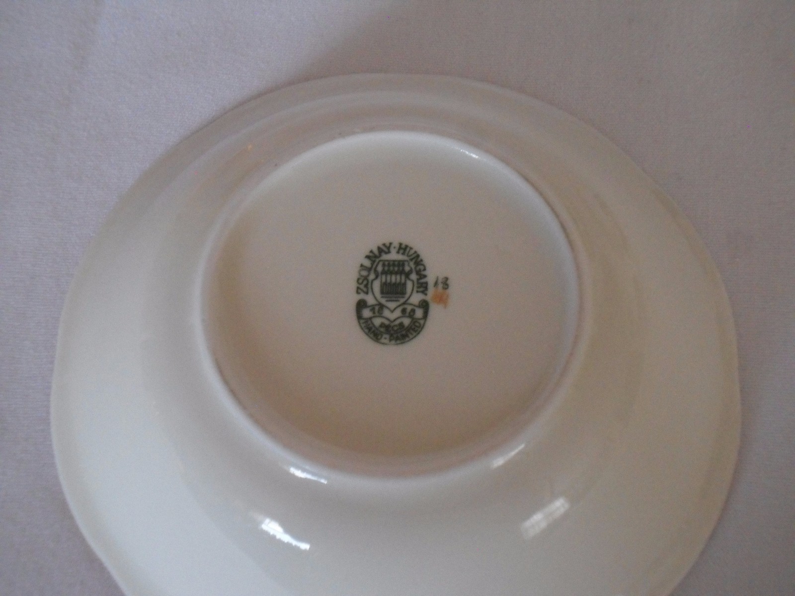 ANTIQUE ZSOLNAY CORNFLOWER DECOR SALAD DISH FROM 1968 8PCS eBay