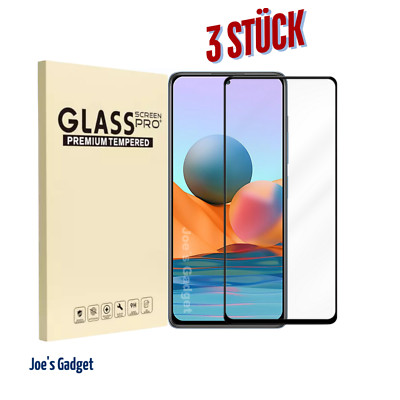 3x Xiaomi Redmi Note 8 9 12 10C 15C Panzerfolie | Premium 9D Echtglas Full Cover