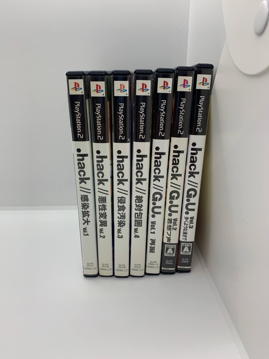 7 Set dot .hack 1 2 3 4 G.U. 1 2 3 PS2 Game Japan | eBay