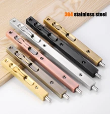 Stainless Steel Door Flush Bolt Concealed Lever Action Latch for Double Doors US