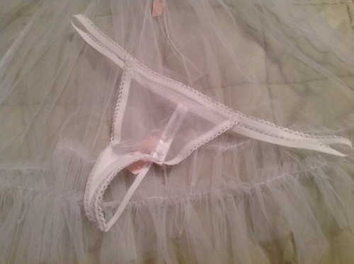 Tanga Victorias Secret I Do Babydoll Blanca M Novia Boda Transparente Tul Nueva con etiquetas - Imagen 4 de 11