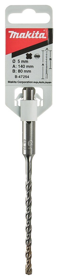 VERTO 5-teiliger Betonbohrer-Set 4-10 Mm - Hartmetallspitze Für Mauerwerk