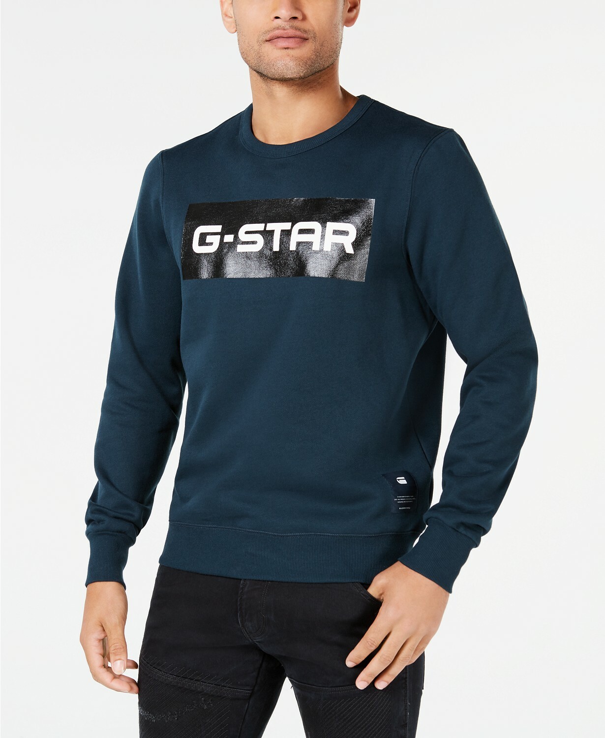 G-Star Raw Mens Swando Block Logo Crew-Neck Fleece Size XXL MSRP 75 8490₽