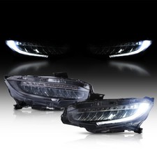 Vland Led Projector Headlights For 2016-2021 Honda Civic Drl Lights Leftright
