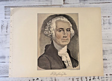 Currier and Ives Print 1952 G. Washington Lincoln 16x11 Reprint