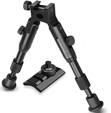 6 Inch Adjustable Bipod Tactical Bipod With Swivel Stud Mount Fit Picatinny Rail