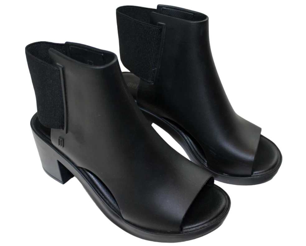Escarpiments (Cales) à Bout Ouvert Noires Shelly's - Taille UK 6 - Occasion, Portées Quelques Fois