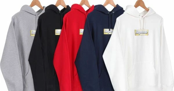 Supreme Bling Logo Hoodie Navy S/S 13