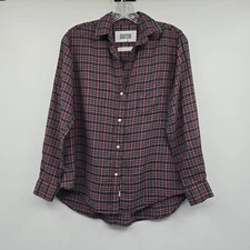 Grayson Women's The Hero Plaid Button-Up Blouse Size 1