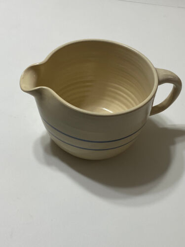 Vintage Marshall Pottery Texas Ceramic Stripe Mixing Bowl