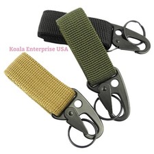Carabiner Key Tactical Military Belt Holder Bag Hook Webbing Buckle Strap Clip