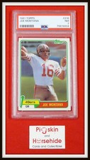 1981 Topps Football #216 Joe Montana HOF Rookie Card RC Graded PSA 7 NM