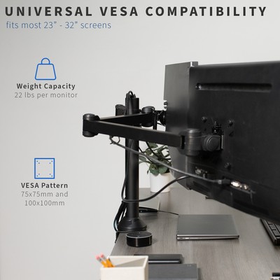 VIVO Triple Monitor Desk Mount Stand 