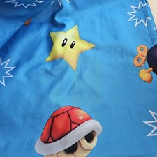 Offical 2010 NITENDO SUPER MARIO KART Full Flat And Fitted Sheet Set