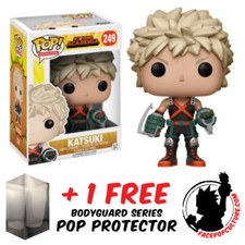 FUNKO POP VINYL MY HERO ACADEMIA KATSUKI #249 VINYL FIGURE + POP PROTECTOR