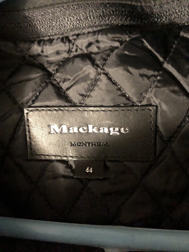 Abrigo de vestir gris nuevo de lana Mackage para hombre talla 44 Foto 3 de 4