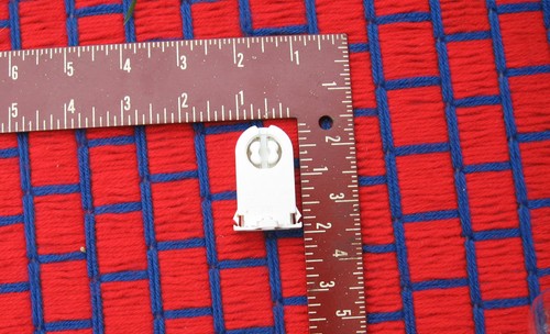 48 new FLUORESCENT light bulb SOCKET 2 PIN T12 bi-pin T8 Tombstone 4 contact LED - Picture 3 of 6