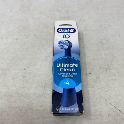 Oral-B iO Ultimate Clean Replacement Heads 4-Pack, Black