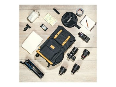 Luis Retro Black Photo Backpack Mantona Universal Bag / Suitcase 21344
