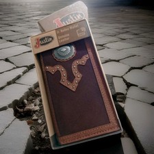 Justin Jr Rodeo Wallet RFID Leather And Suede New In Box